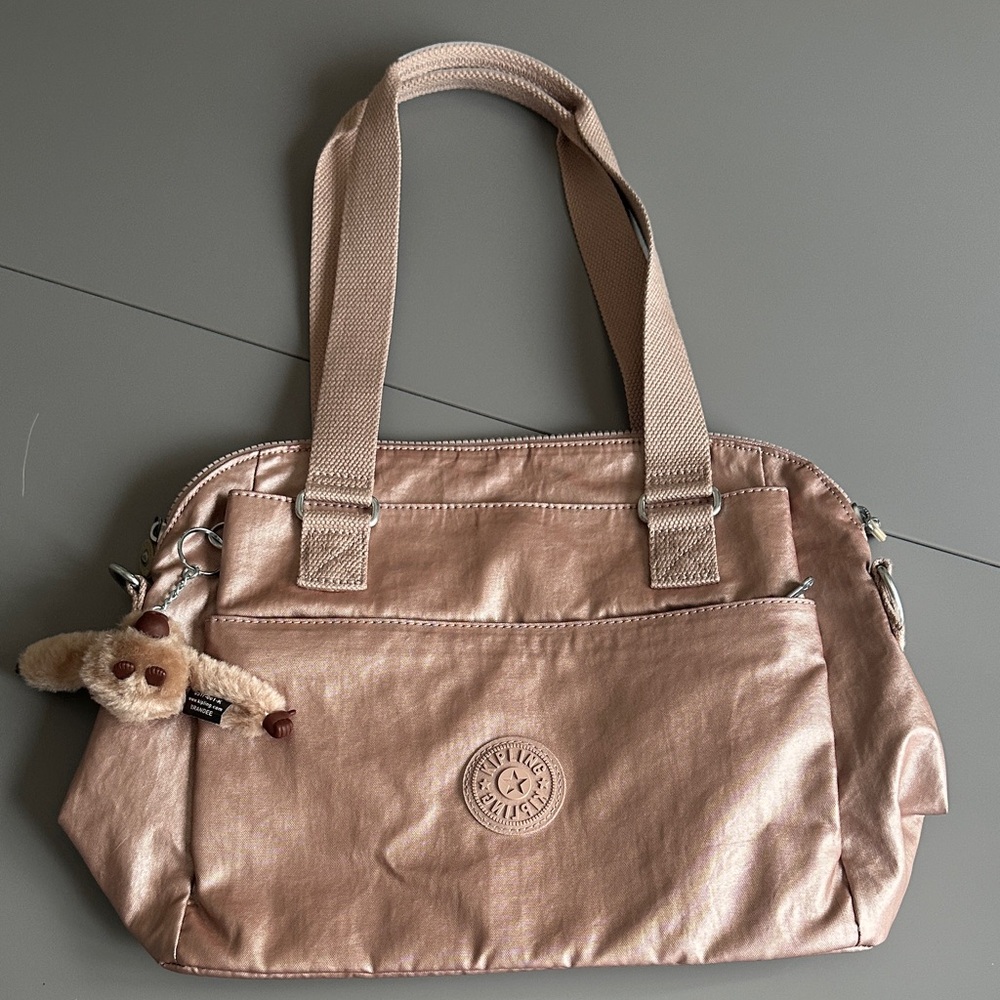 Kipling Felicity Metallic Pink Rose Women's Bag